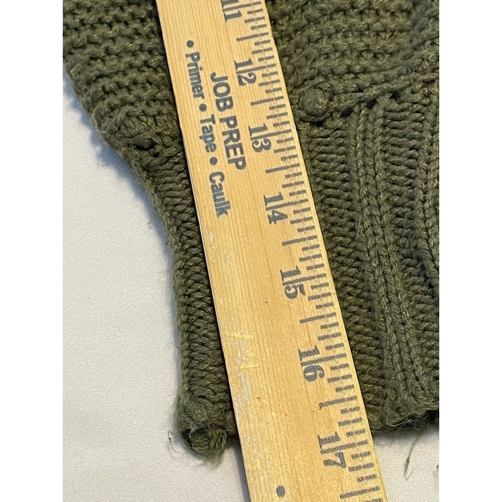 Lulus Sweater Womens Large* Green Open Front Chunky Knit Cardigan Long Sleeve - Picture 8 of 8